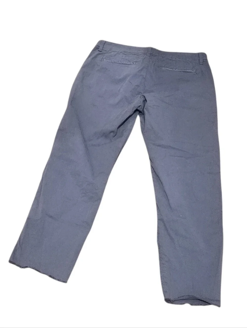 Frank & Eileen Wicklow the Italian Chino Pant Gray Size 8 Raw Hem - Picture 4 of 5